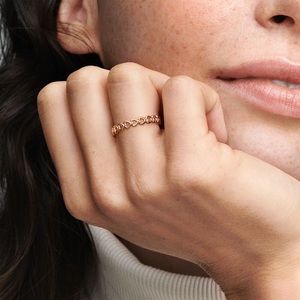 Pandora Rose Band of Hearts Ring